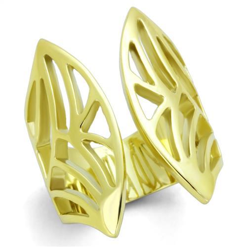 TK1902 - IP Gold(Ion Plating) Stainless Steel Ring with No Stone LuxuryLifeWay Online Store