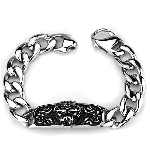 TK1978 - High polished (no plating) Stainless Steel Bracelet with No Stone LuxuryLifeWay Online Store