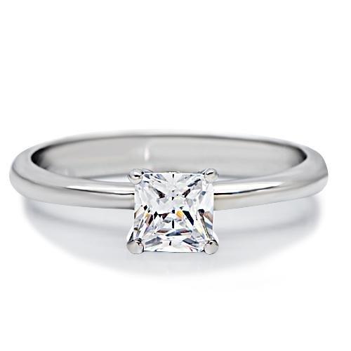 TK202 - High polished (no plating) Stainless Steel Ring with AAA Grade CZ  in Clear LuxuryLifeWay Online Store