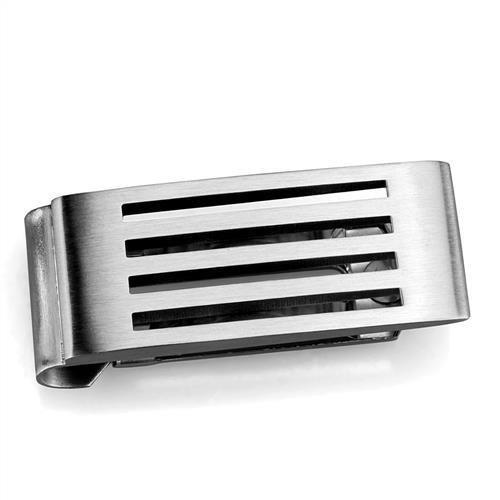 TK2074 - High polished (no plating) Stainless Steel Money clip with No Stone LuxuryLifeWay Online Store