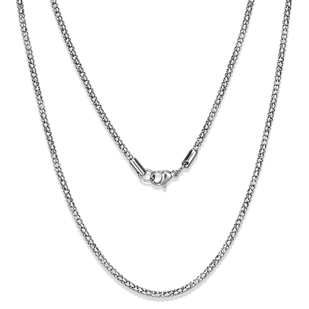 TK2424 - High polished (no plating) Stainless Steel Chain with No Stone LuxuryLifeWay Online Store