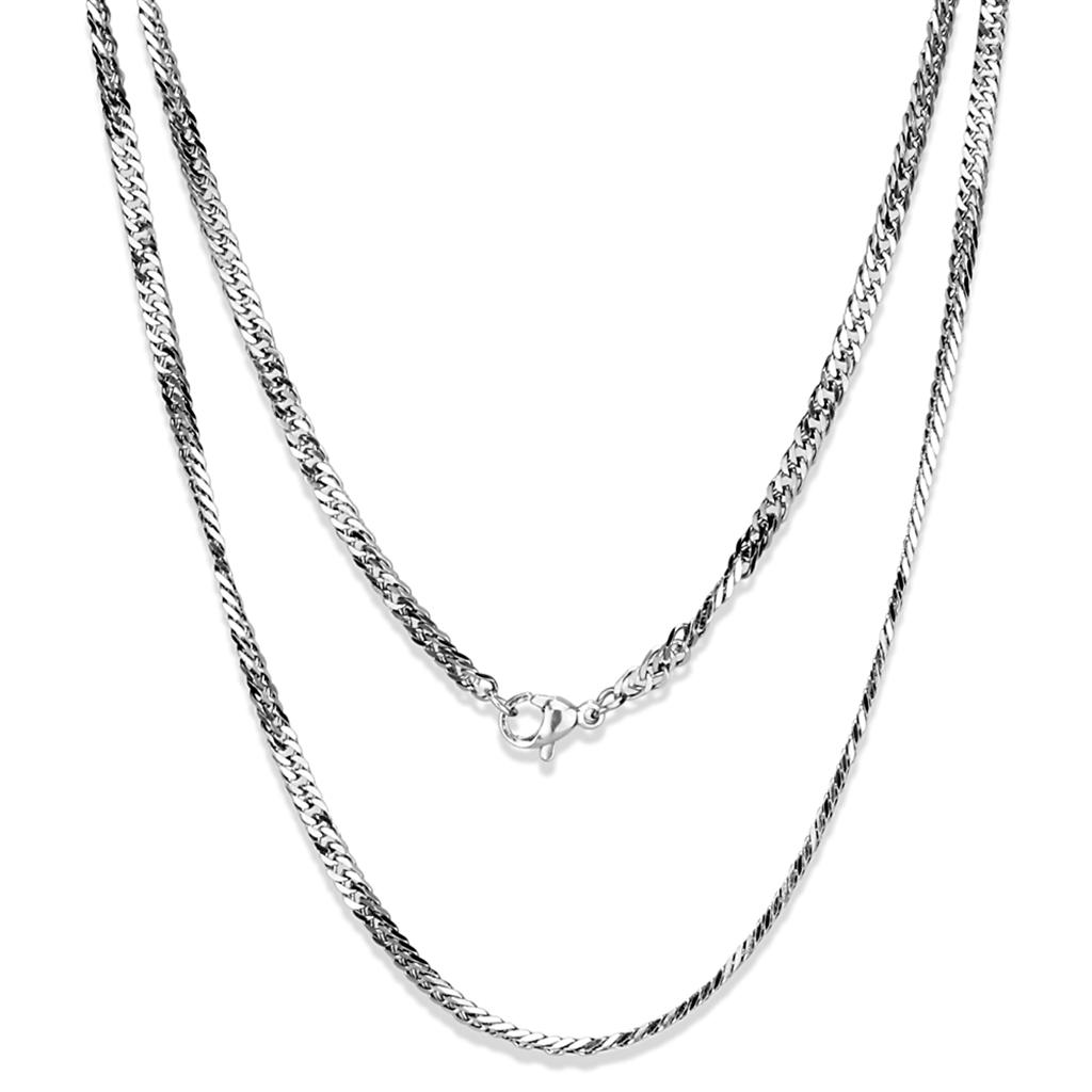 TK2429 - High polished (no plating) Stainless Steel Chain with No Stone LuxuryLifeWay Online Store