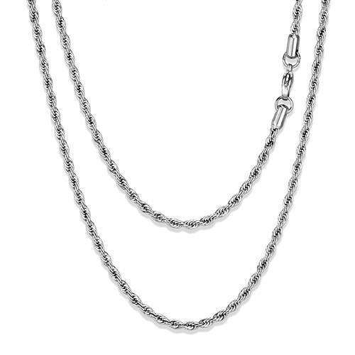 TK2434 - High polished (no plating) Stainless Steel Chain with No Stone LuxuryLifeWay Online Store
