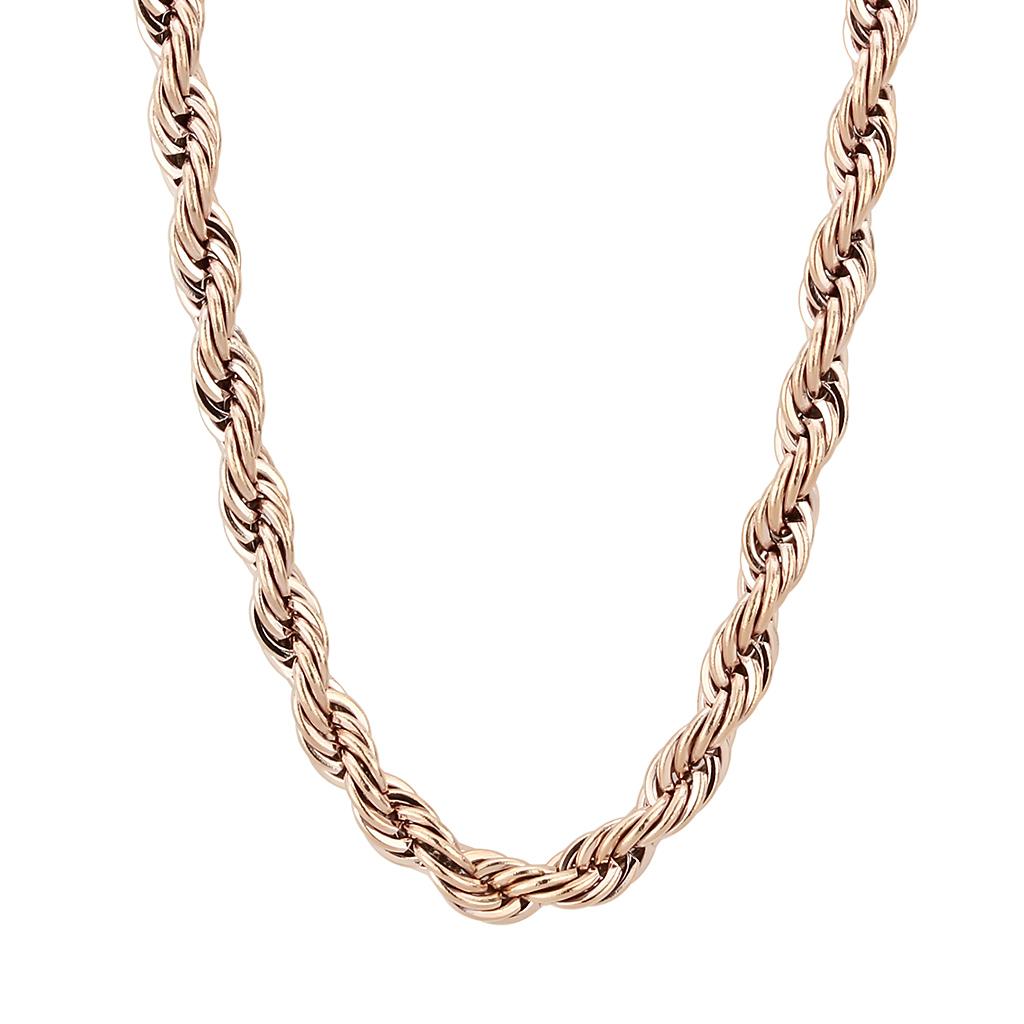 TK2434R - IP Rose Gold(Ion Plating) Stainless Steel Chain with No Stone LuxuryLifeWay Online Store