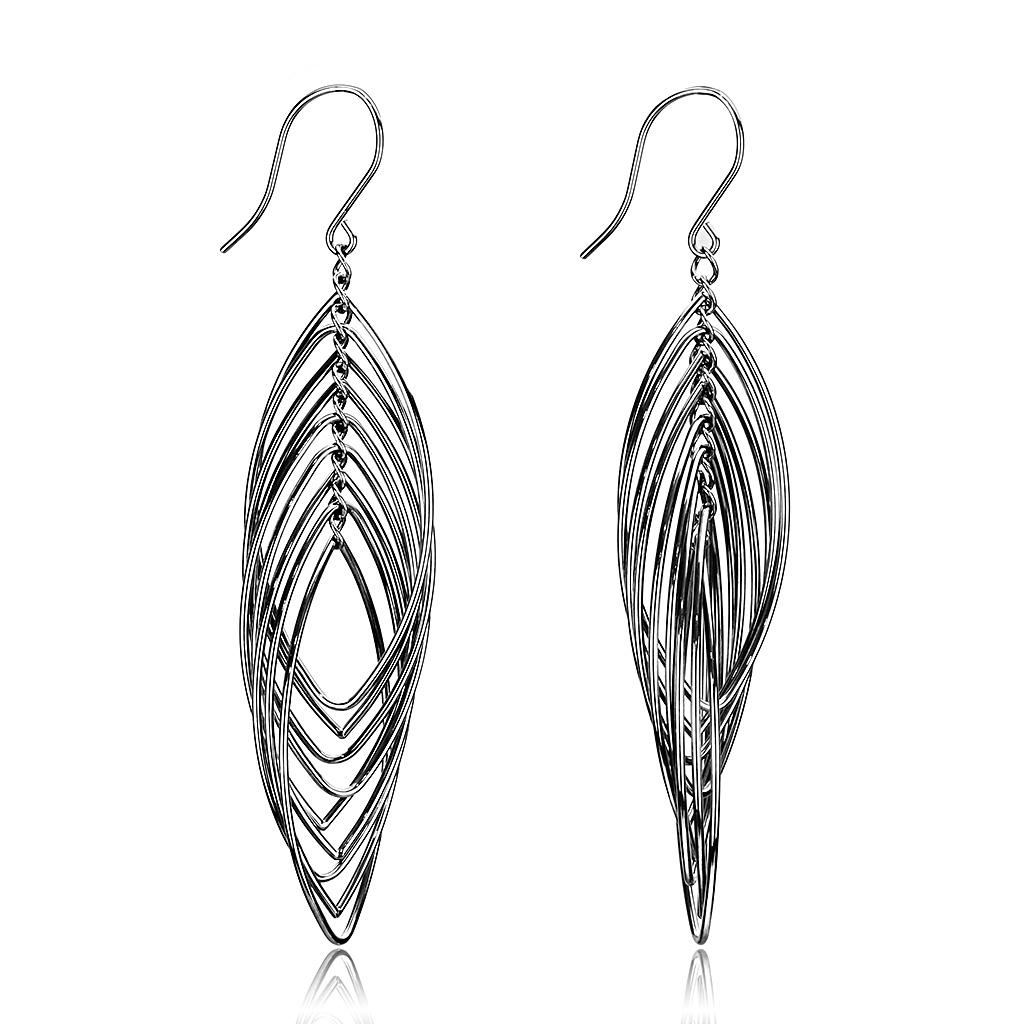 TK3500 - High polished (no plating) Stainless Steel Earrings with No Stone LuxuryLifeWay Online Store