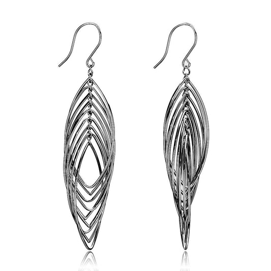 TK3500 - High polished (no plating) Stainless Steel Earrings with No Stone LuxuryLifeWay Online Store