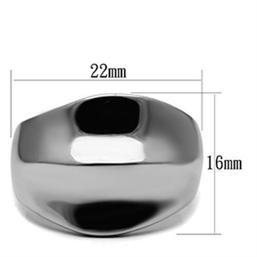 TK397 - High polished (no plating) Stainless Steel Ring with No Stone LuxuryLifeWay Online Store