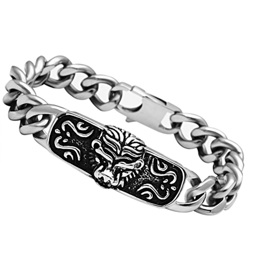 TK436 - High polished (no plating) Stainless Steel Bracelet with No Stone LuxuryLifeWay Online Store