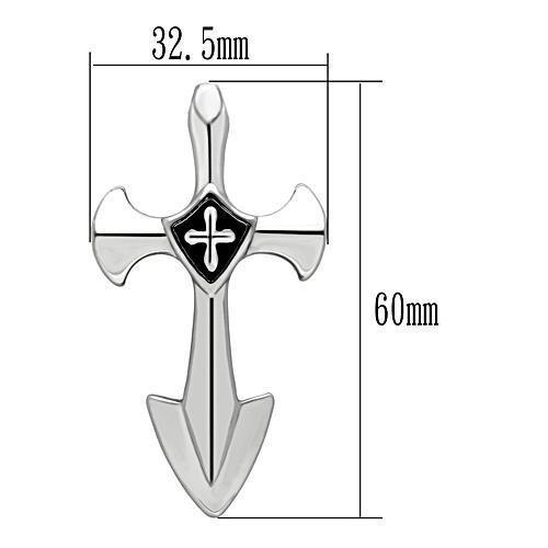 TK462 - High polished (no plating) Stainless Steel Chain Pendant with No Stone LuxuryLifeWay Online Store