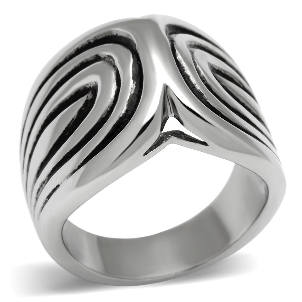 TK521 - High polished (no plating) Stainless Steel Ring with No Stone LuxuryLifeWay Online Store