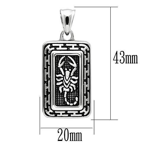 TK546 - High polished (no plating) Stainless Steel Chain Pendant with No Stone LuxuryLifeWay Online Store