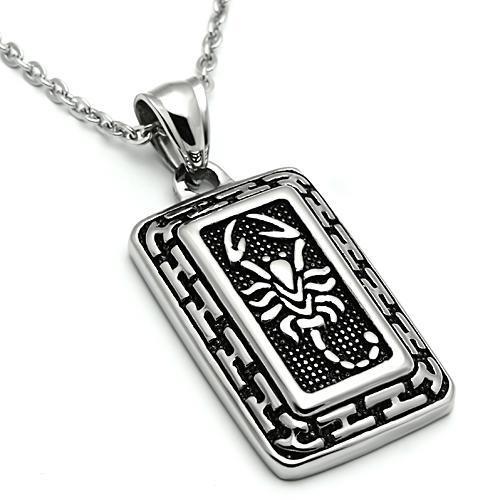 TK546 - High polished (no plating) Stainless Steel Chain Pendant with No Stone LuxuryLifeWay Online Store