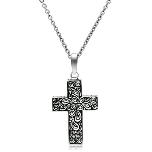 TK553 - High polished (no plating) Stainless Steel Necklace with No Stone LuxuryLifeWay Online Store
