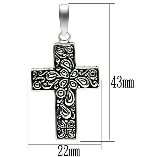 TK553 - High polished (no plating) Stainless Steel Necklace with No Stone LuxuryLifeWay Online Store