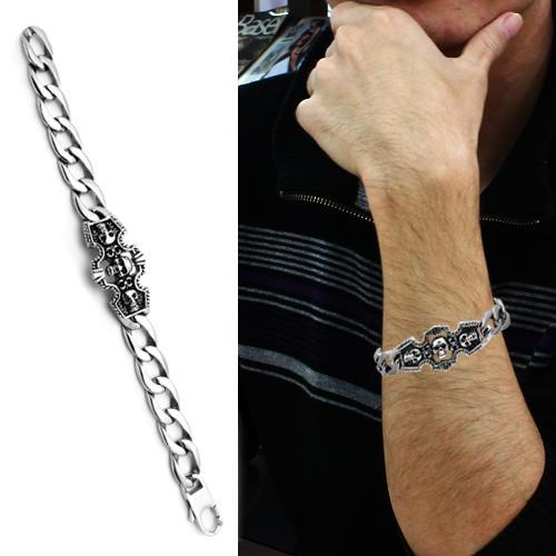 TK567 - High polished (no plating) Stainless Steel Bracelet with No Stone LuxuryLifeWay Online Store