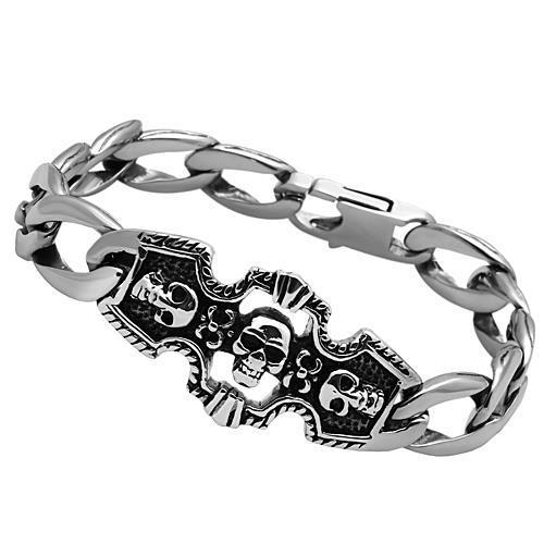 TK567 - High polished (no plating) Stainless Steel Bracelet with No Stone LuxuryLifeWay Online Store
