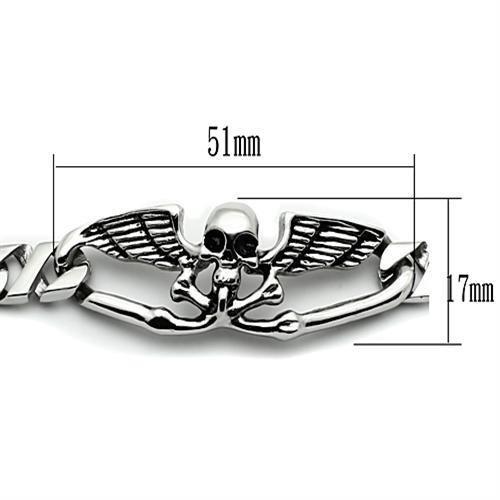 TK572 - High polished (no plating) Stainless Steel Bracelet with No Stone LuxuryLifeWay Online Store