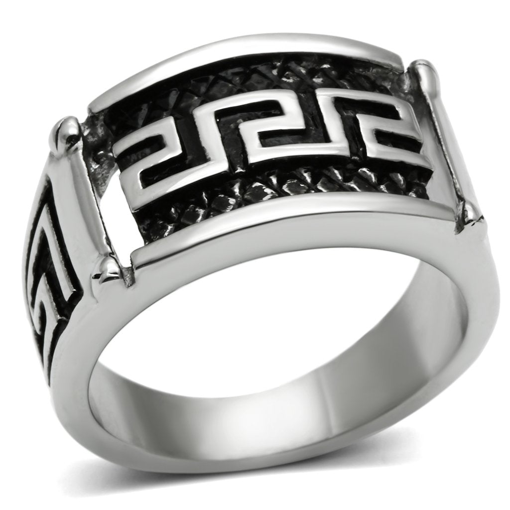 TK584 - High polished (no plating) Stainless Steel Ring with No Stone LuxuryLifeWay Online Store