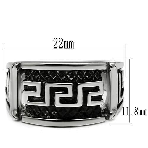 TK584 - High polished (no plating) Stainless Steel Ring with No Stone LuxuryLifeWay Online Store
