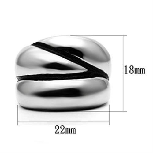 TK633 - High polished (no plating) Stainless Steel Ring with No Stone LuxuryLifeWay Online Store