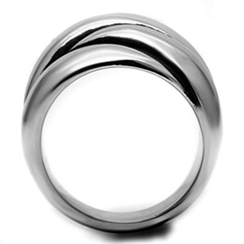 TK633 - High polished (no plating) Stainless Steel Ring with No Stone LuxuryLifeWay Online Store