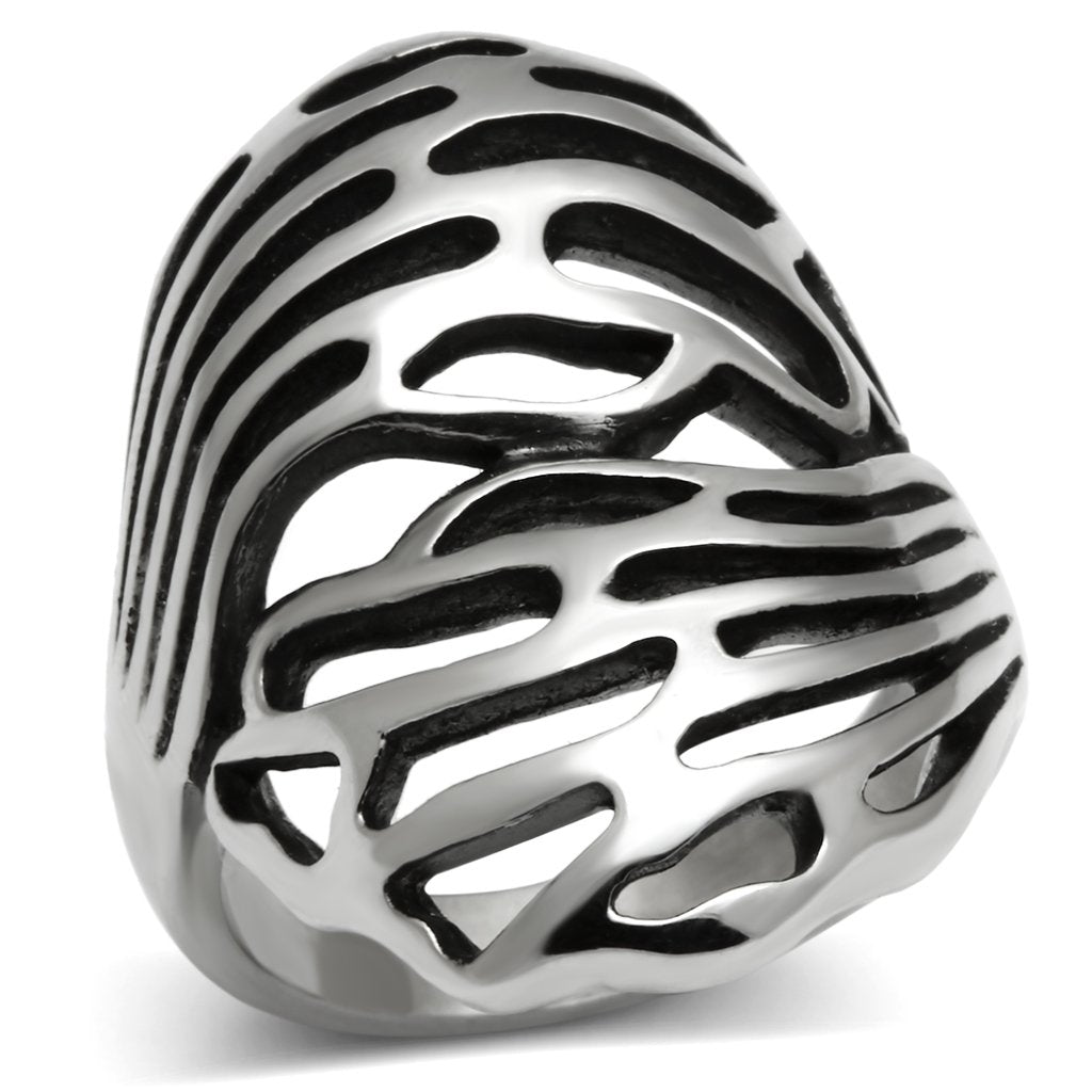 TK636 - High polished (no plating) Stainless Steel Ring with No Stone LuxuryLifeWay Online Store