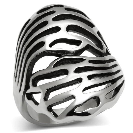 TK636 - High polished (no plating) Stainless Steel Ring with No Stone LuxuryLifeWay Online Store