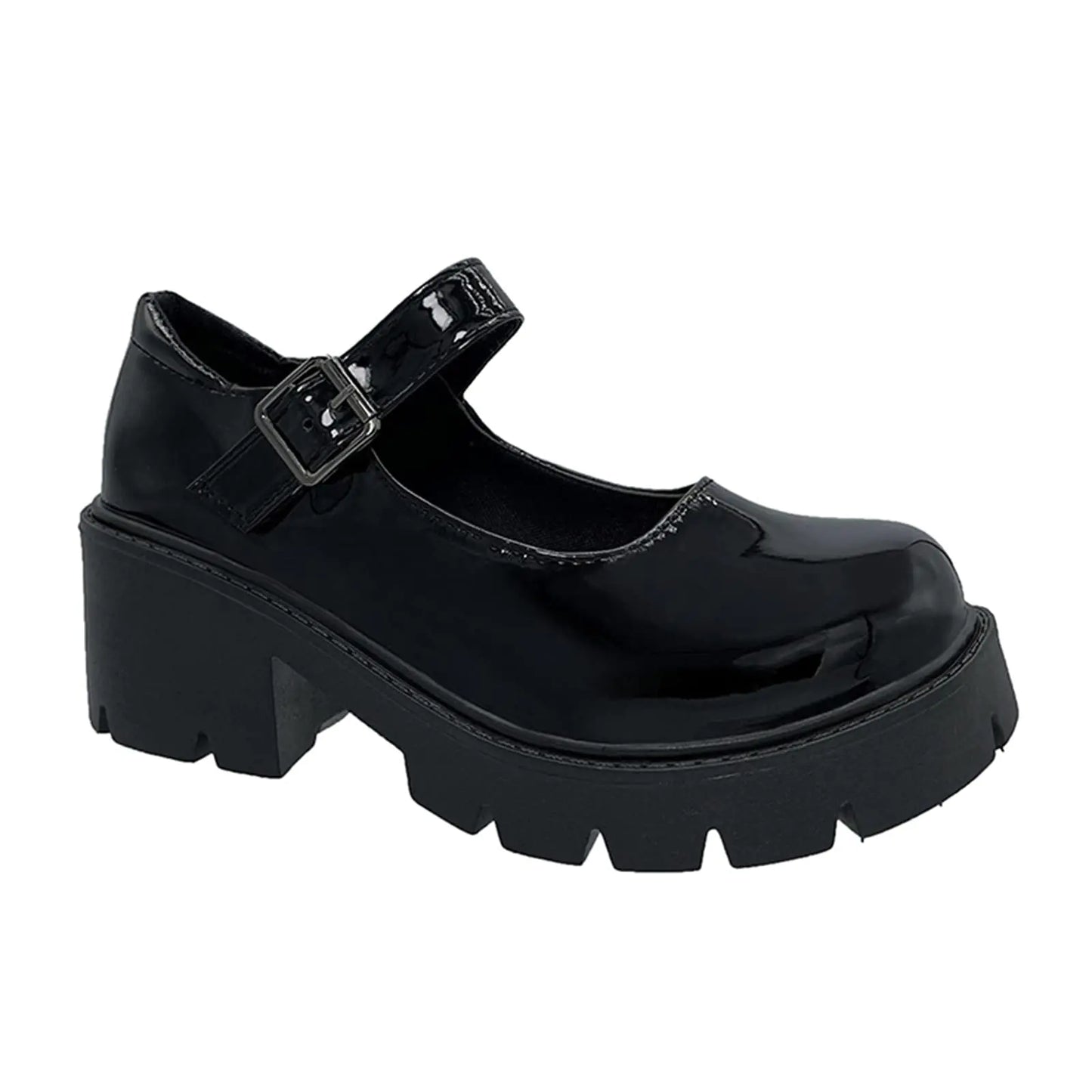 UOQAPRE Mary Jane Shoes for Women Chunky Heel Oxford Dress Shoes Womens Gothic Shoes School Uniform Pumps Shoes for Girl