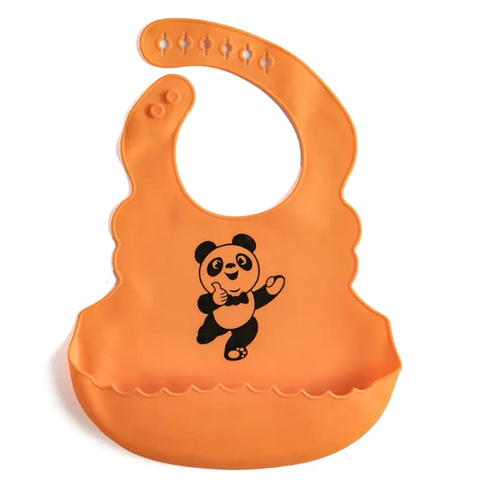 Food Grade Silicone Baby Bib with Saliva Pocket Pi-Mart