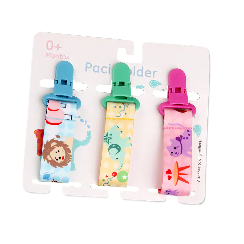 Cartoon Pattern Baby Pacifier Teether Pack of Three Pi-Mart