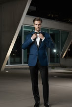 "Vermont" Indigo Blue Tuxedo Jacket LuxuryLifeWay Online Store