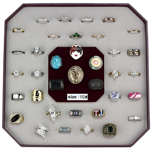 VK-001-SIZE10 - Assorted Brass Ring with Assorted  in Assorted LuxuryLifeWay Online Store