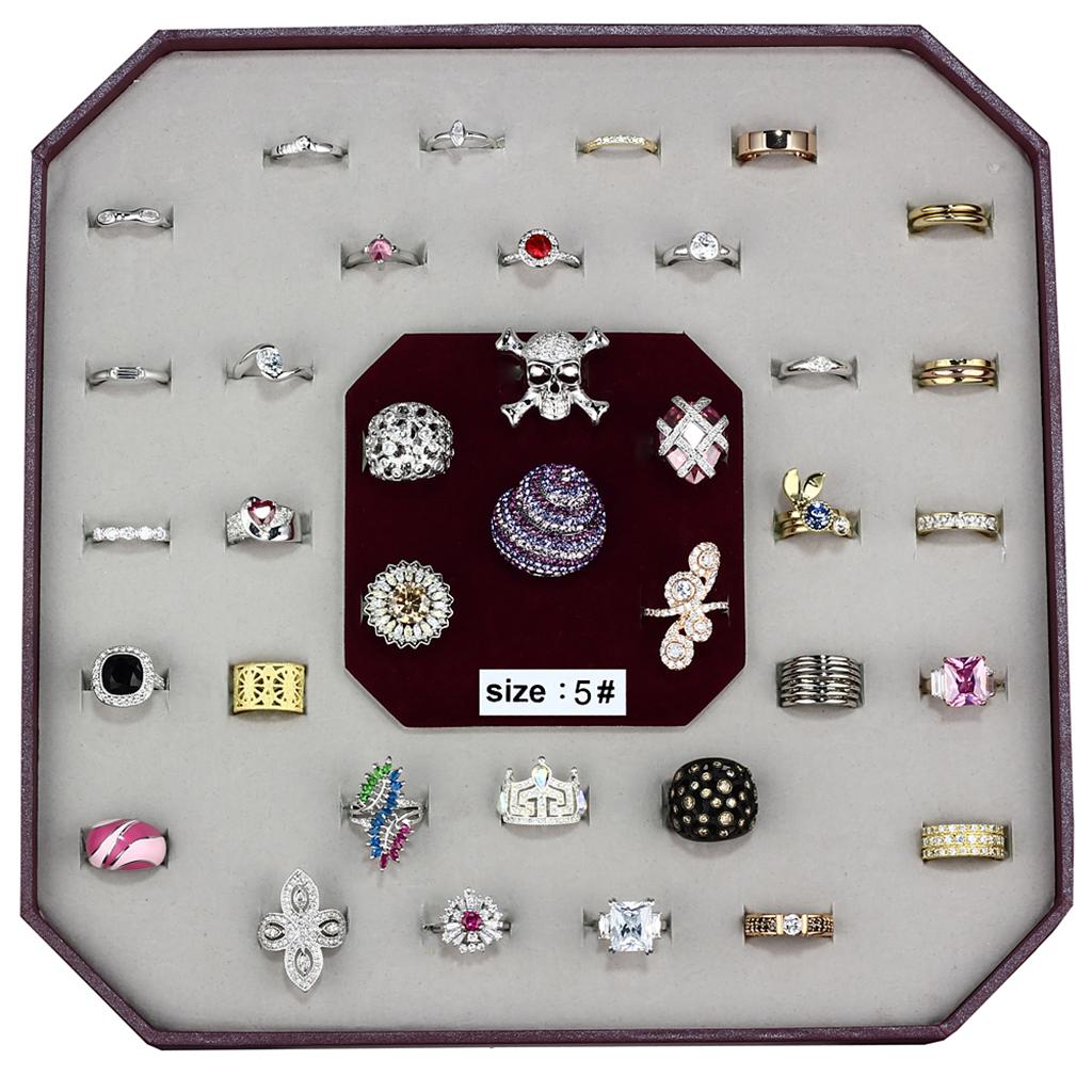 VK-001-SIZE5 - Assorted Brass Ring with Assorted  in Assorted LuxuryLifeWay Online Store