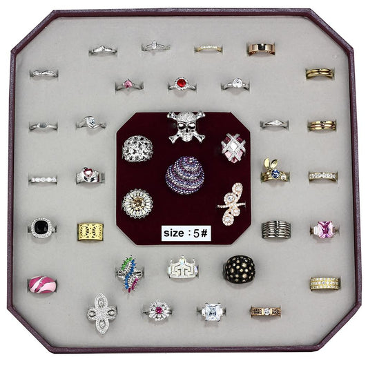 VK-001-SIZE5 - Assorted Brass Ring with Assorted  in Assorted LuxuryLifeWay Online Store