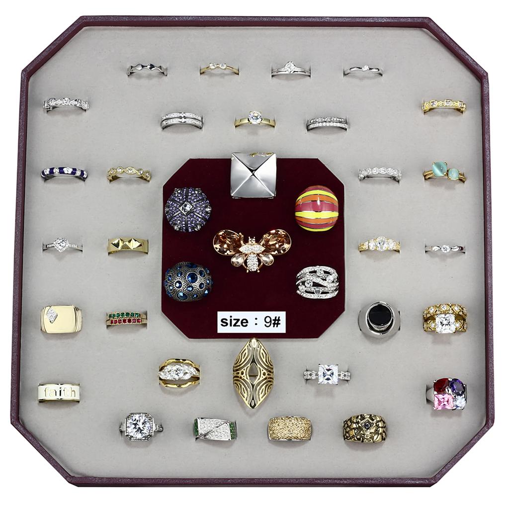 VK-002-SIZE9 - Assorted Brass Ring with Assorted  in Assorted LuxuryLifeWay Online Store