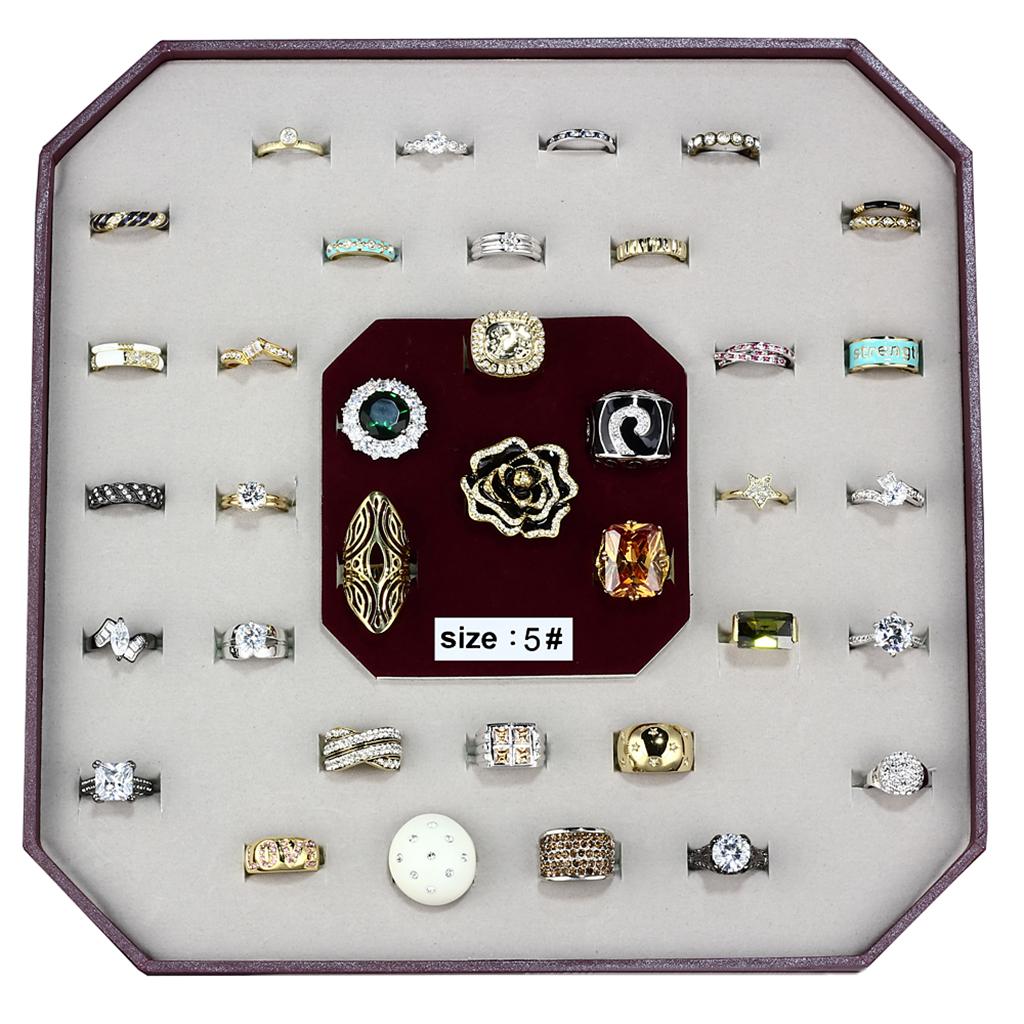 VK-003-SIZE5 - Assorted Brass Ring with Assorted  in Assorted LuxuryLifeWay Online Store