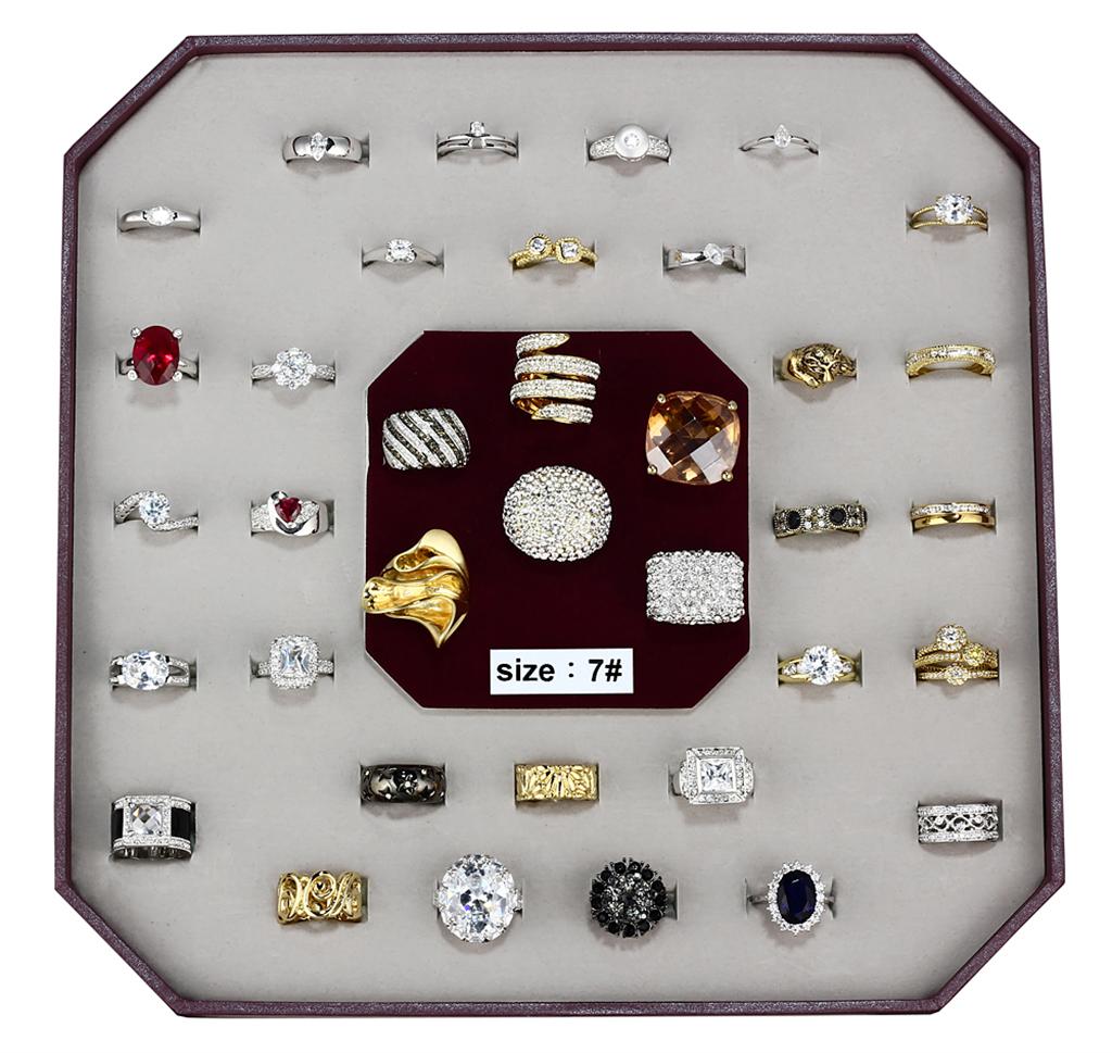 VK-004-SIZE7 - Assorted Brass Ring with Assorted  in Assorted LuxuryLifeWay Online Store