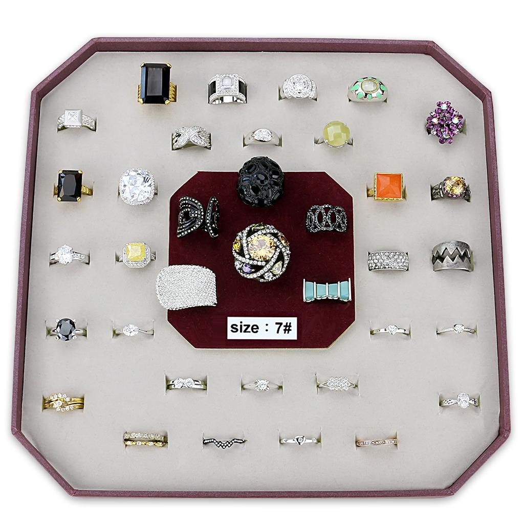 VK-005-SIZE7 - Assorted Brass Ring with Assorted  in Assorted LuxuryLifeWay Online Store