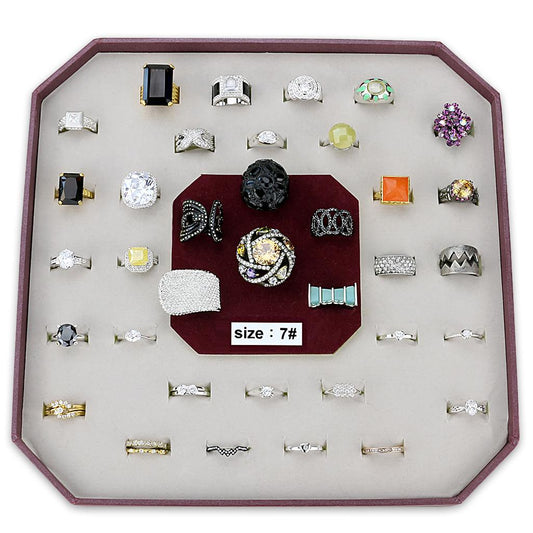 VK-005-SIZE7 - Assorted Brass Ring with Assorted  in Assorted LuxuryLifeWay Online Store