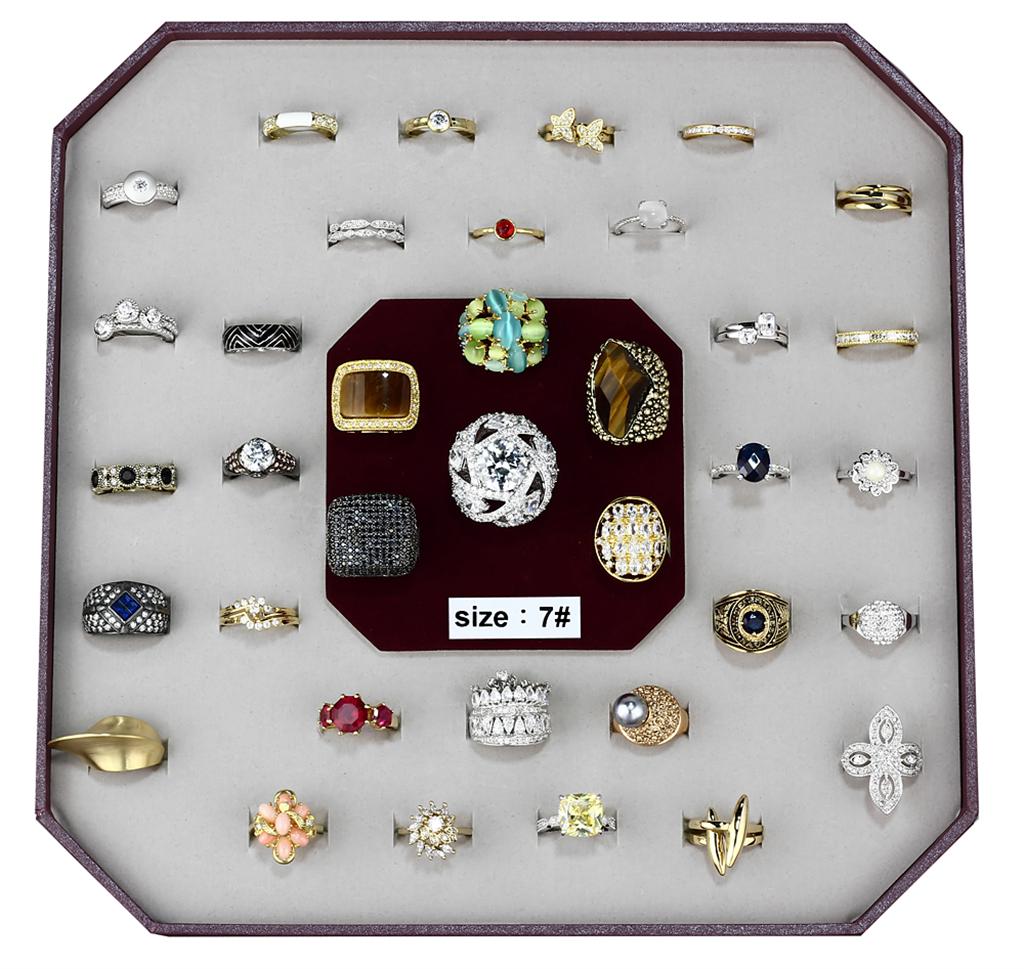 VK-007-SIZE7 - Assorted Brass Ring with Assorted  in Assorted LuxuryLifeWay Online Store
