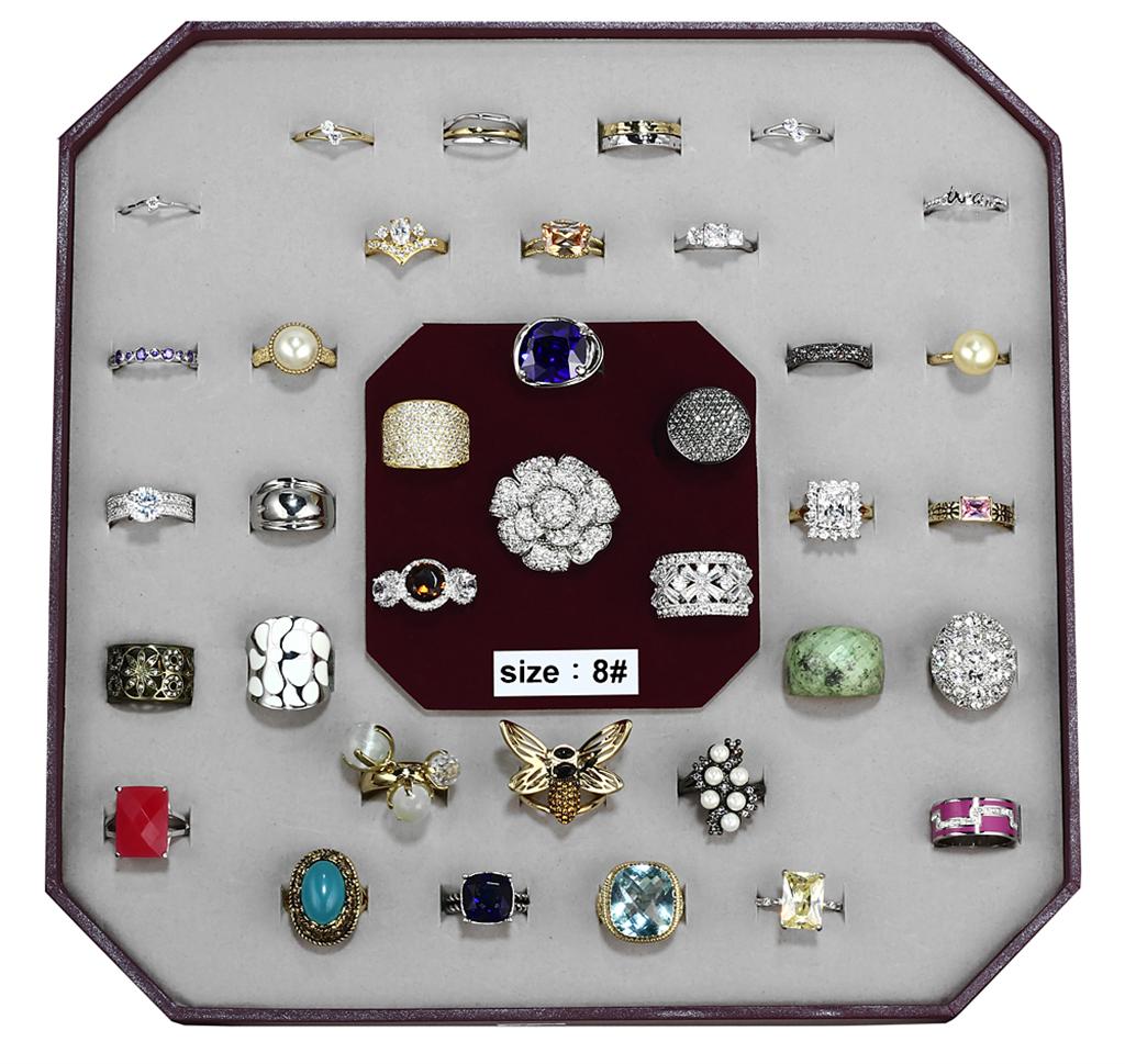 VK-007-SIZE8 - Assorted Brass Ring with Assorted  in Assorted LuxuryLifeWay Online Store