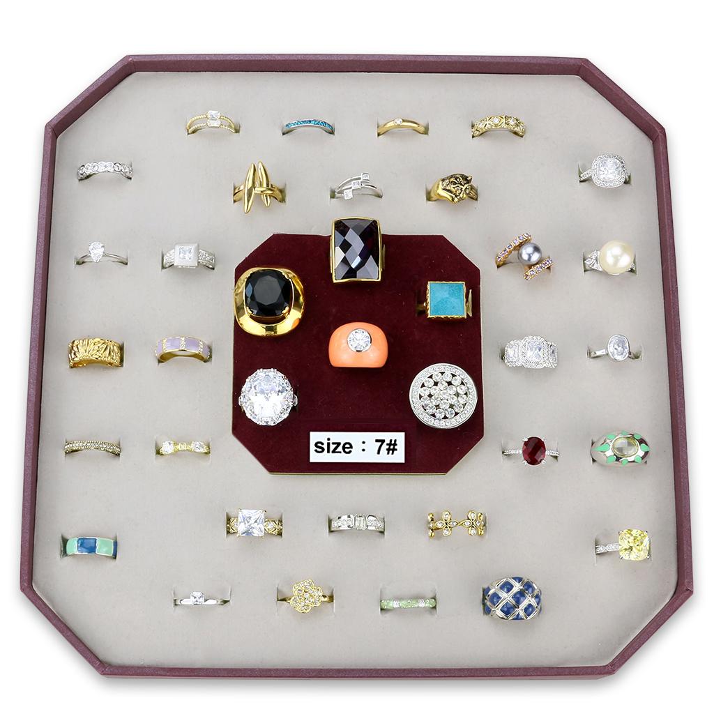 VK-009-SIZE7 - Assorted Brass Ring with Assorted  in Assorted LuxuryLifeWay Online Store