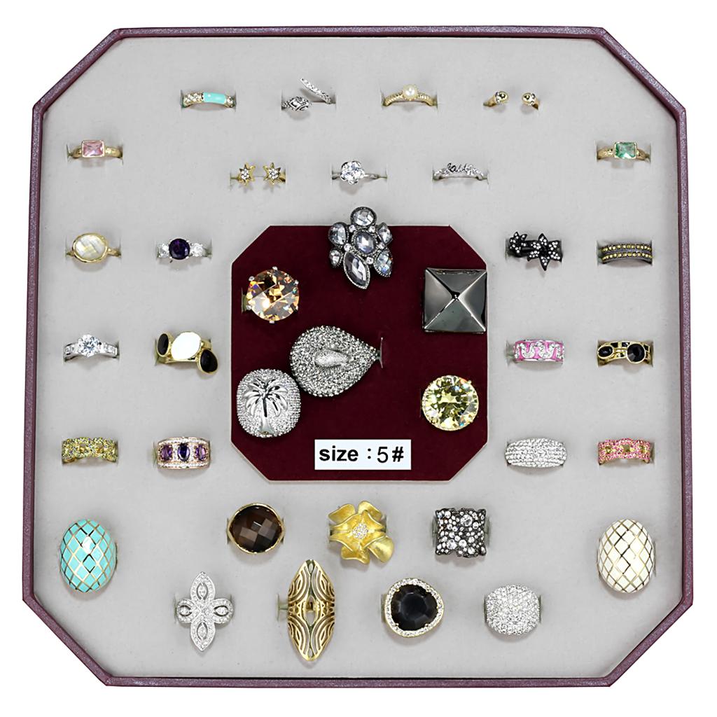 VK-010-SIZE5 - Assorted Brass Ring with Assorted  in Assorted LuxuryLifeWay Online Store