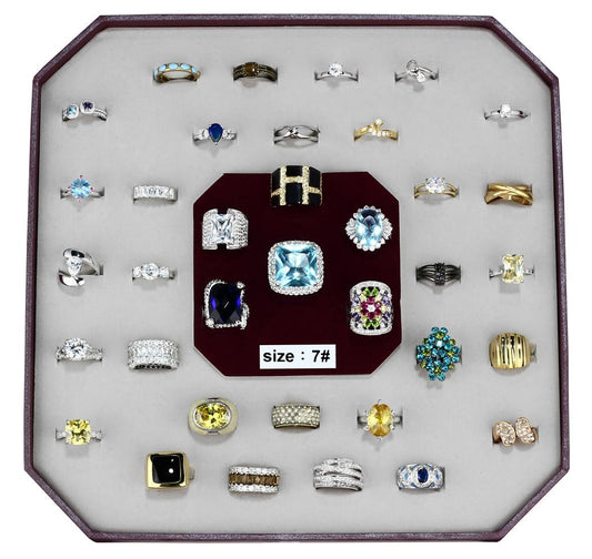 VK-010-SIZE7 - Assorted Brass Ring with Assorted  in Assorted LuxuryLifeWay Online Store