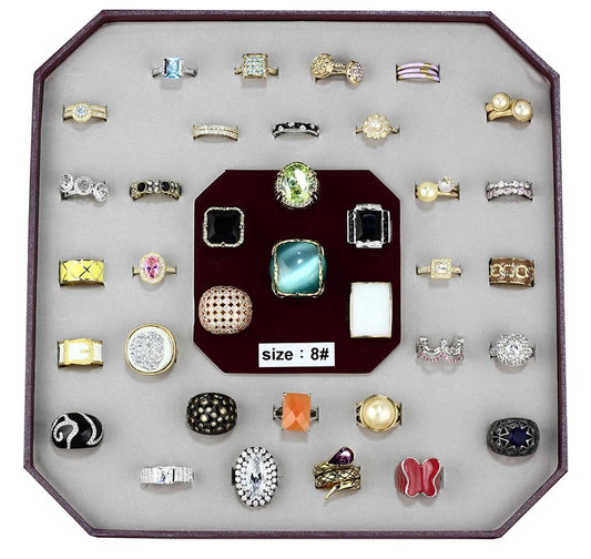 VK-010-SIZE8 - Assorted Brass Ring with Assorted  in Assorted LuxuryLifeWay Online Store