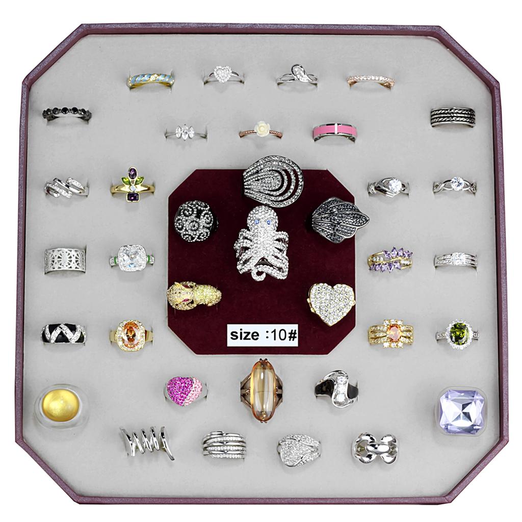 VK-011-SIZE10 - Assorted Brass Ring with Assorted  in Assorted LuxuryLifeWay Online Store