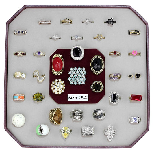 VK-011-SIZE5 - Assorted Brass Ring with Assorted  in Assorted LuxuryLifeWay Online Store