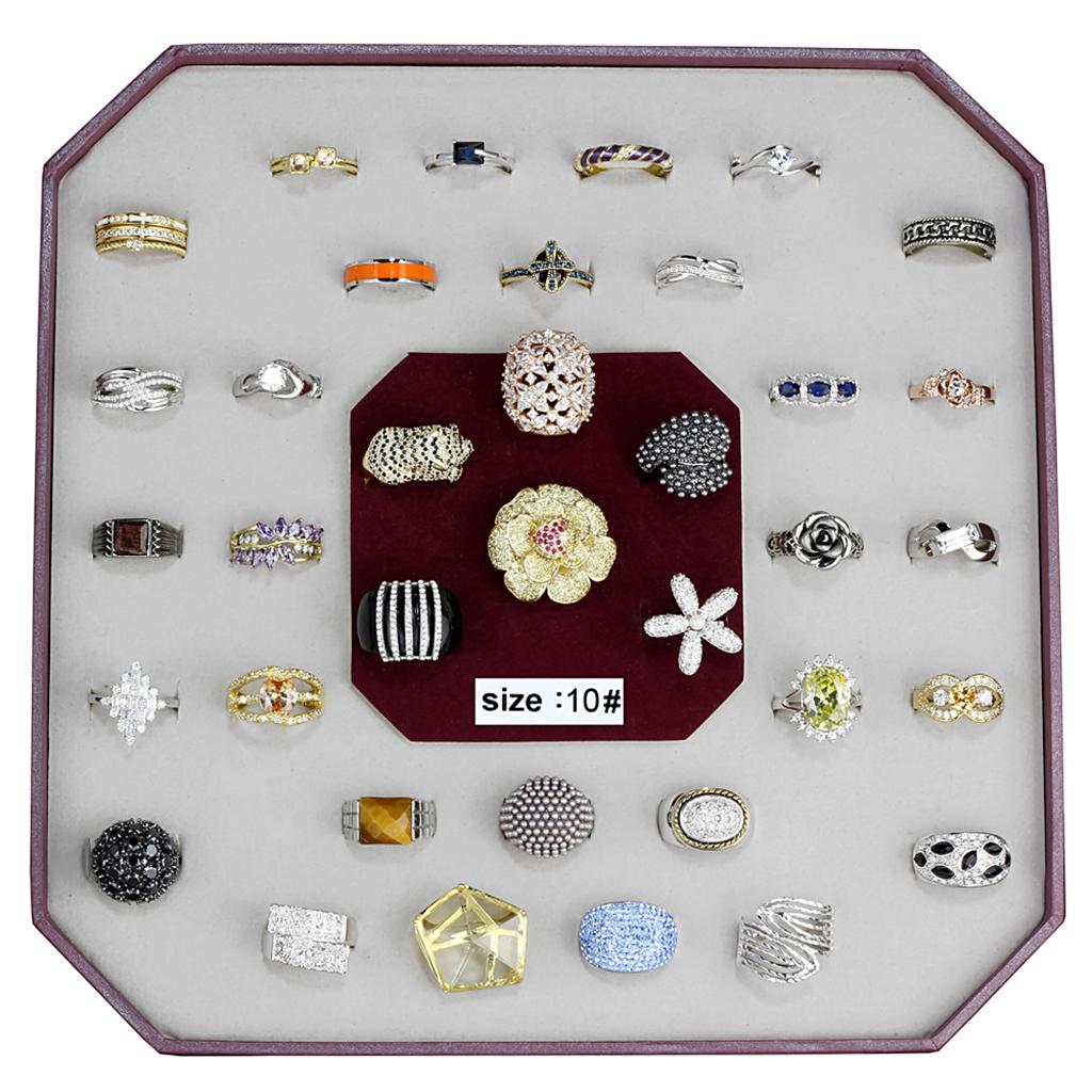 VK-012-SIZE10 - Assorted Brass Ring with Assorted  in Assorted LuxuryLifeWay Online Store