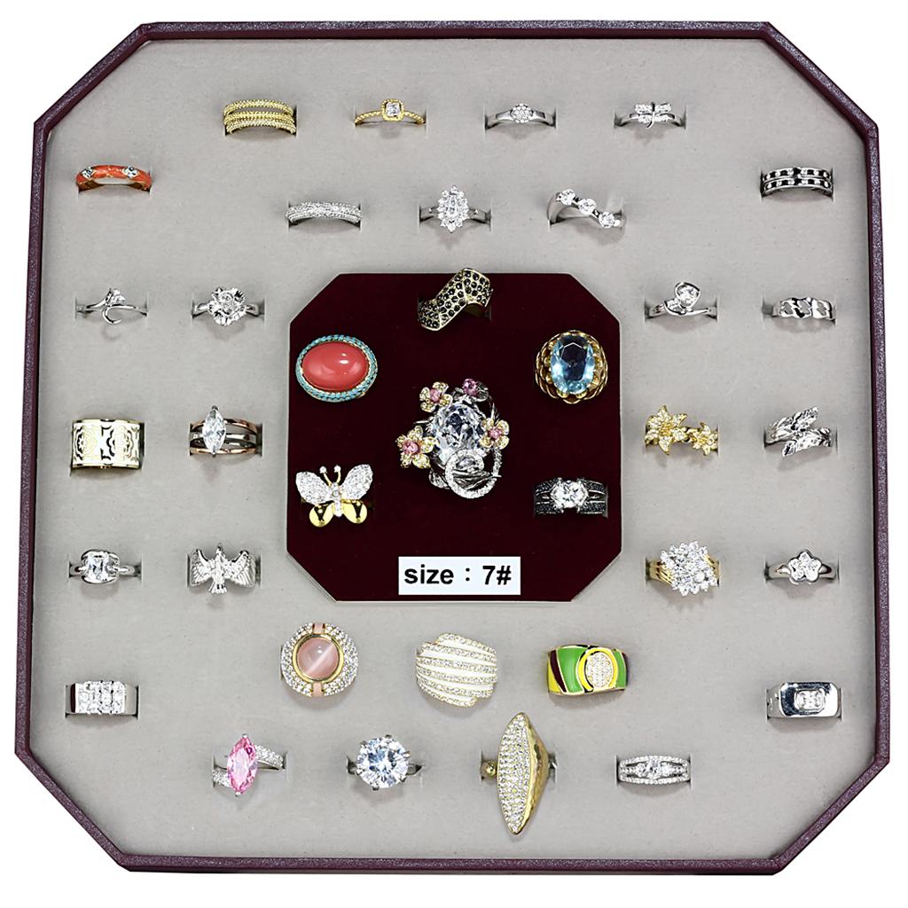 VK-012-SIZE7 - Assorted Brass Ring with Assorted  in Assorted LuxuryLifeWay Online Store