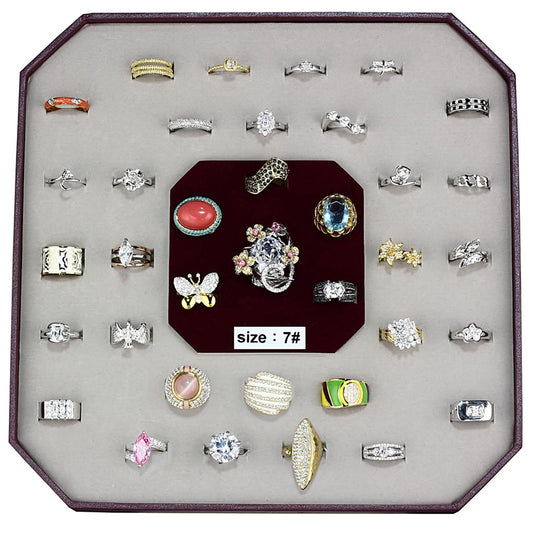 VK-012-SIZE7 - Assorted Brass Ring with Assorted  in Assorted LuxuryLifeWay Online Store